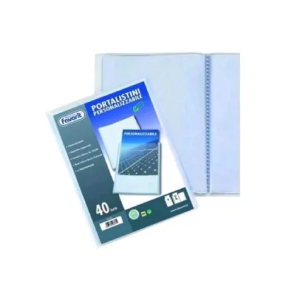 Favorit Portalistini Personalizzabili in PP 210X150MM A5 40 Buste Col. Trasparente