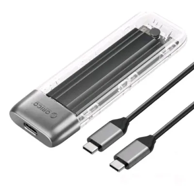 Orico TXM2-C3 Box Esterno per SSD Enclosure M.2 NVMe USB-C 10GBIT/S Trasparente