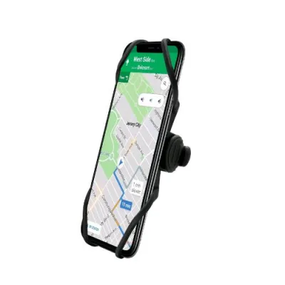 Celly Swipebikestem Supporto Universale Smartphone per Manubrio in Silicone con Gancio Nero