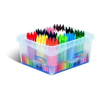 Giotto Pastelli a Cera Schoolpack Col .Assortiti Conf 144 Pz.