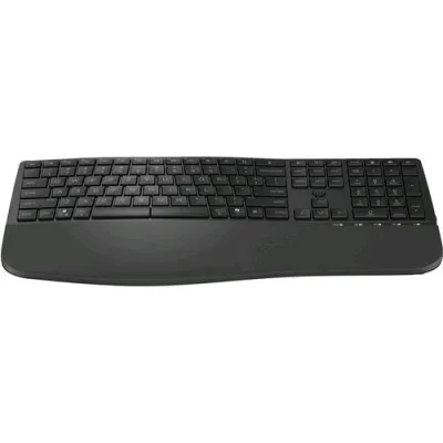 HP 680 Tastiera Dual-Mode 680 Comfort Tastiera Ergonomica Wireless Multidispositivo RF + Bluetooth Multimediale Layout Italiano Nero