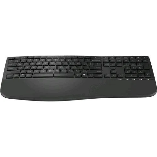 HP 680 Tastiera Dual-Mode 680 Comfort Tastiera Ergonomica Wireless Multidispositivo RF + Bluetooth Multimediale Layout Italiano Nero