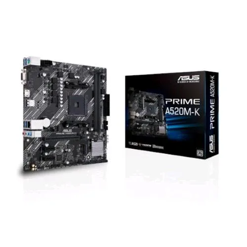 ASUS Prime A520M-K Scheda Madre Form Micro ATX Chipset AMD A520 Socket AM4