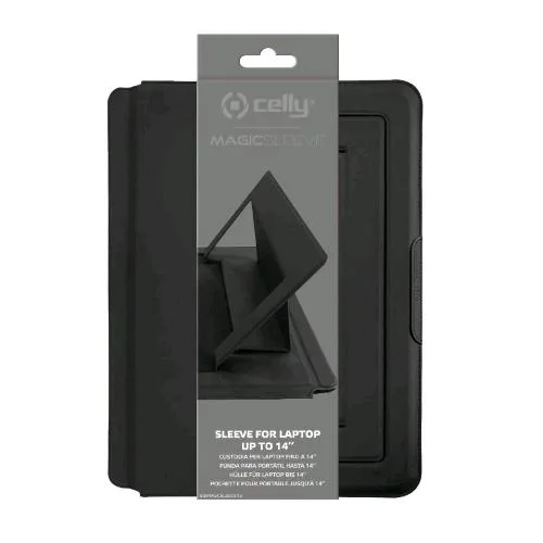 Celly Swmagicsleeve Custodia per Laptop e Tablet fino a 14" Black
