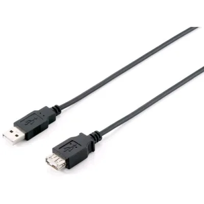 Equip 128852 Cavo Prolunga da USB-A 2.0 Maschio a USB Femmina 5 m Nero