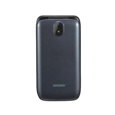 Brondi Strike 4G Dual SIM 2.8" Clamshell Flip Attivo 3 Tasti Chiamata Rapida 4G LTE Dark Grey