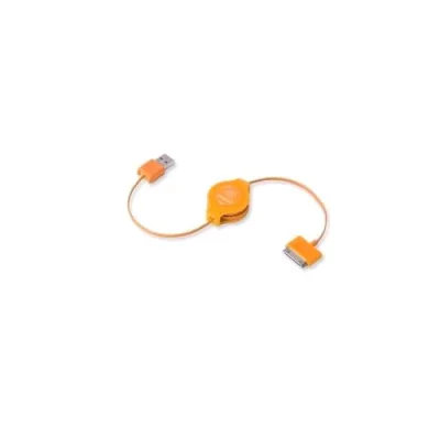 Retrak Apple 30 Pin Cavo Retrattile 1 x USB Tipo a / 1 x Apple 30 Pin 1 m Arancione