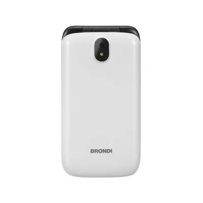 Brondi Strike 4G Dual SIM 2.8" Clamshell Flip Attivo 3 Tasti Chiamata Rapida 4G LTE Light Grey