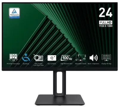 MON 23,8IPS H/DP/V 100HZ PIVOT MM PRO MP245PG 1MS 16:9 EPEAT PIVOT BK