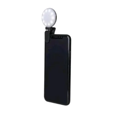 Celly Clicklight Selfie Flash Light LED Flash Aggiuntiva Universale per Smartphone e Tablet Black
