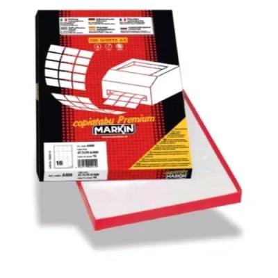 Markin Conf 400 Etichette Adesive 105X148,5 mm Rosso