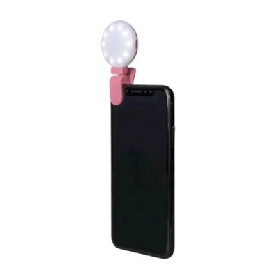Celly Clicklight Selfie Flash Light LED Flash Aggiuntiva Universale per Smartphone e Tablet Pink