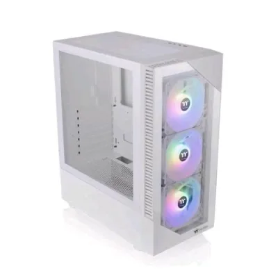 Thermaltake View 200 TG ARGB Case Mid Tower Mini-Itx Micro-ATX ATX Pannello Frontale e Laterale in Vetro TEMPERATO2XUSB-A 3.0 3XVENTOLE 120mm ARGB Snow/White