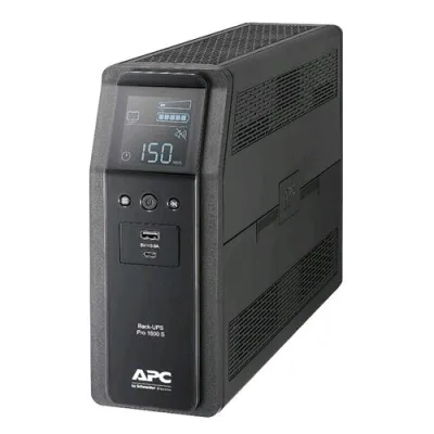 APC BY Schneider Electric Back UPS Pro BR1600SI Gruppo di Continuità UPS 1600VA 8 Iec LCD Interface Onda Sinusoidale Pura in Uscita Black