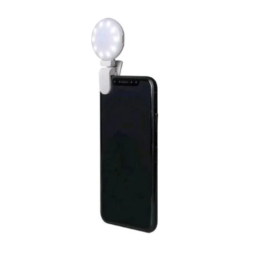 Celly Clicklight Selfie Flash Light LED Flash Aggiuntiva Universale per Smartphone e Tablet White