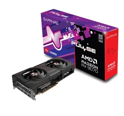 Sapphire Radeon RX 9070 Pulse Gaming 16GB GDDR6 Dual Fan PCI Express x16 5.0