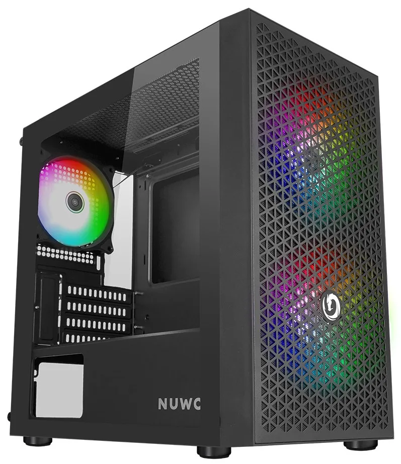 CASE MINI TOWER NO PSU BLITZ R27 3USB 0,5MM SPCC 3FAN ARGB GLOSSY BK