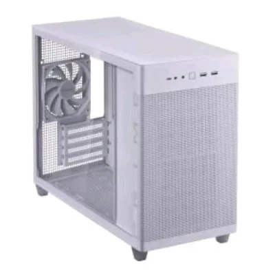 ASUS Prime AP201 Mini Tower Vetro Temperato Laterale Mini/Micro ATX No Alimentatore White Edition