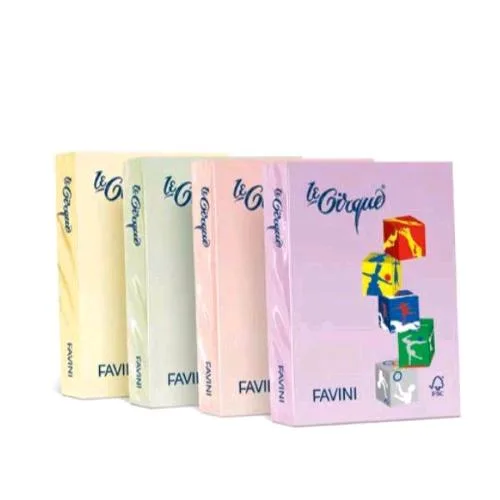 Cartotecnica Favini le Cirque Tenui Risma da 250 Fogli 160 g 21 x 29.7 cm A4 Giallo