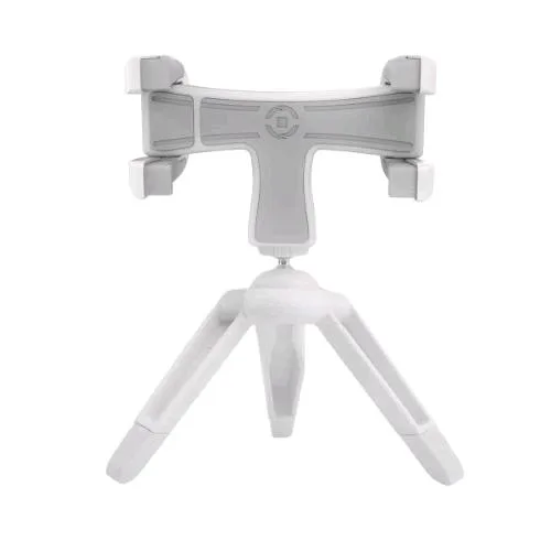 Celly Clicknanotriwh Mini Trepiede Universale Portatile per Smartphone Fotocamere e Action Cam White