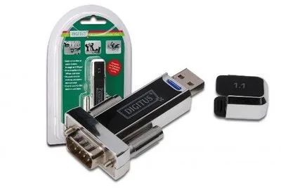Digitus Adattatore USB 2.0 "A"/Seriale RS232 9 Pin Maschio Cavo Prolunga CM.80 Incluso