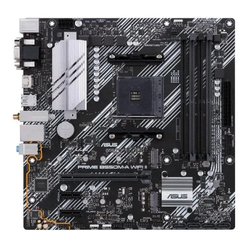 ASUS Prime B550M-A Wi-Fi 6 II AMD B550 Socket AM4 4DDR4 VGA+DVI+HDMI 2 x Pcie - 4 x SATA -M.2 Micro ATX