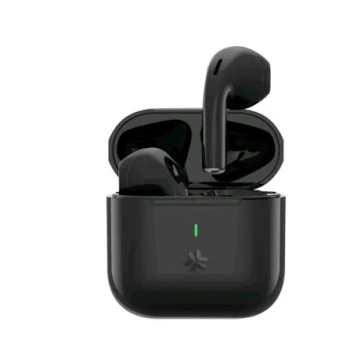 Celly Compact Auricolari True Wireless Compatti Controllo Touch Microfoni in Entrambi gli Auricolari Chiamate e Volume/Musica Ricarica USB-C Nero
