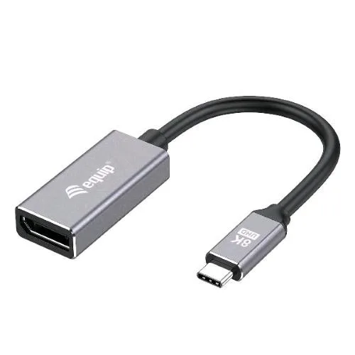 Equip Adattatore da USB-C a Displayport 1.4 8K/30Hz (Compatibile Thunderbolt 3/4)