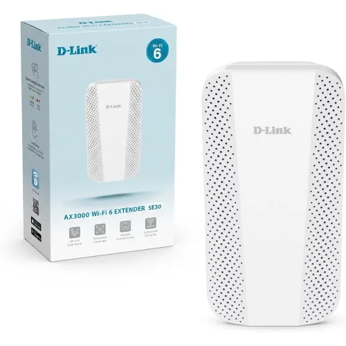 D-Link SE30/E Extender Wi-Fi 6 Dual Band AX3000 Gigabit Ethernet
