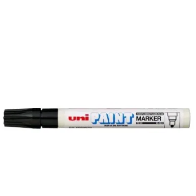 Osama Paint Marcatore Permanente a Base D'olio Punta Tonda 2.2/2.8 mm Nero Conf 12 Pz.