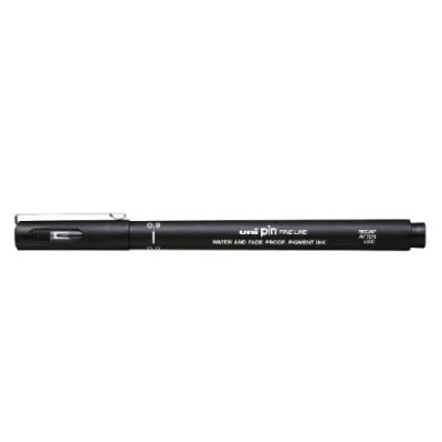Osama Pin Fineliner Marcatore a Penna Punta Ad Ago 0.9 mm Nero Conf 12 Pz.