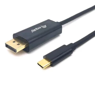 Equip Cavo Adattatore da USB-C Maschio a Displayport 4K/60Hz Thunderbolt 3 Maschio Contatti Placcati in Oro 2 m Nero