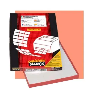 Markin Conf 8400 Etichette Adesive 67X10 mm Bianco Opaco