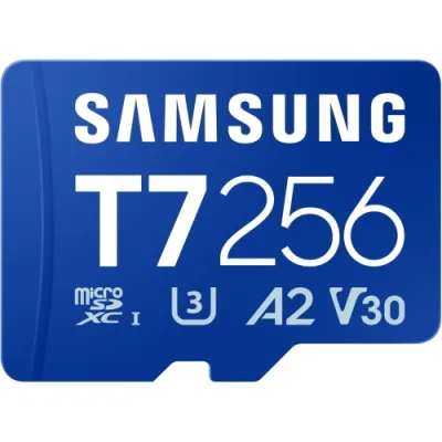 Samsung T7 256GB MicroSDXC UHS-I Class 3 (U3) V30 170 MB/s A2