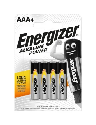 Energizer AAA-LR03 Ministilo AAA Batterie Alkaline Conf 4 Pz.