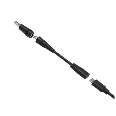 Celly Tips 7 in 1 Adattatore di Ricarica per Notebook USB-C con 7 Tips in Dotazione Compatibili con Tutti I Notebook