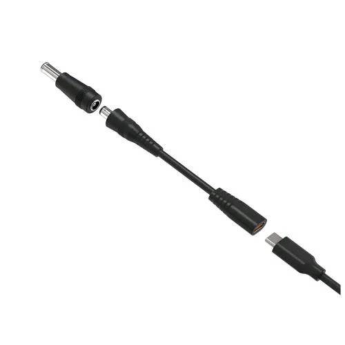 Celly Tips 7 in 1 Adattatore di Ricarica per Notebook USB-C con 7 Tips in Dotazione Compatibili con Tutti I Notebook