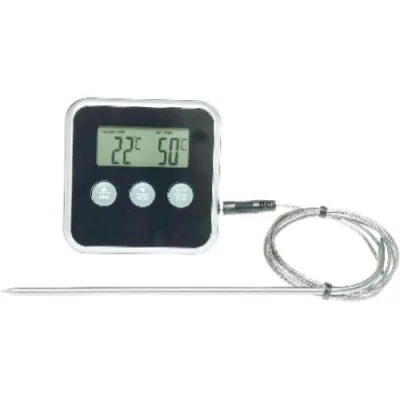 Electrolux E4KTD001 Termometro Digitale con Termosonda in Acciaio Timer e Allarme Acustico
