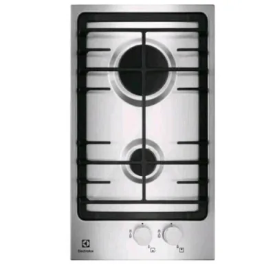 Electrolux EGG3322NVX Piano Cottura a Gas 2 Fuochi Piano in Acciaio Inox Grigio