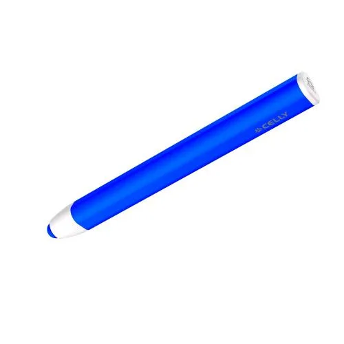 Celly Touch Pen For Kids Pennino Leggero Adatto ai Bambini Punta in Gomma Ad Alta Sensibilita' Compatibile con Tutti I Tablet Blue