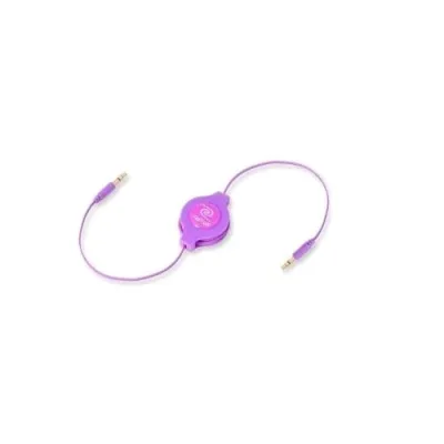 Retrak Cavo per MP3 2 x M Jack 3.5 mm 1.5 M Lilla
