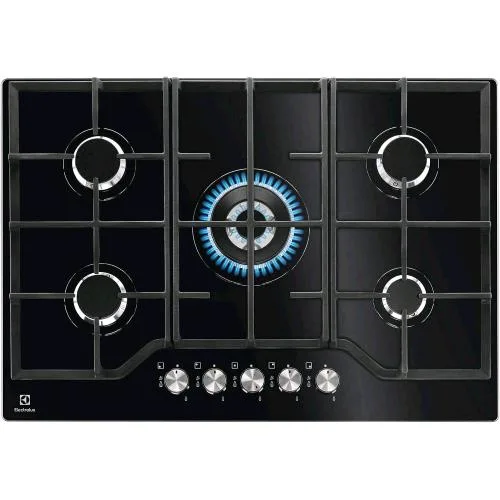 Electrolux EGG7536K Piano Cottura da Incasso a Gas 5 Fuochi 75cm Nero