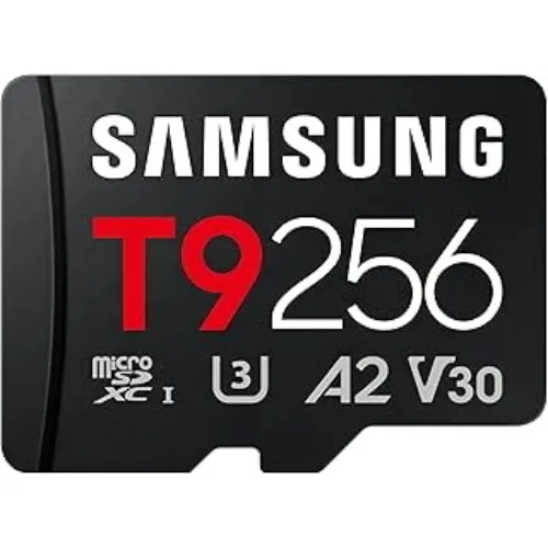 Samsung T9 256GB MicroSDXC UHS-I Class 3 (U3) V30 200 MB/s A2 NERO