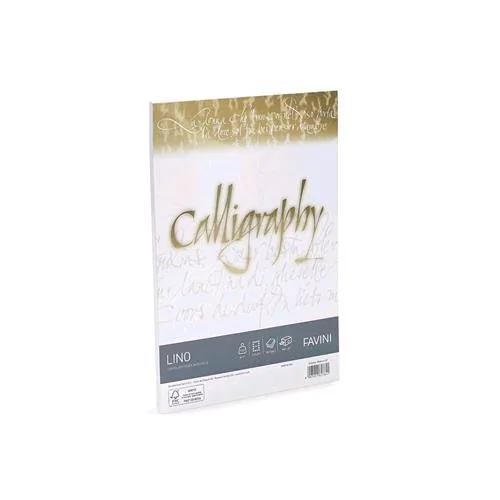 Cartotecnica Favini Lino 50 Fogli A4 120 g Colore Bianco