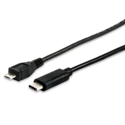 Equip Cavo Dati - Ricarica da USB-C 2.0 A USB Micro-B Maschio-Maschio 1 m Nero