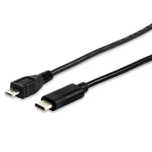 Equip Cavo Dati - Ricarica da USB-C 2.0 A USB Micro-B Maschio-Maschio 1 m Nero