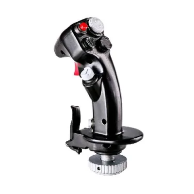 Thrustmaster F16 C Viper Joystick Add-On Grip Replica della Leva di Comando del Caccia D'attacco, per Giochi e Simulazioni di Volo Nero Rosso