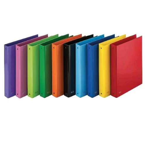 Favorit Sprint Raccoglitori 4 Anelli da 30 mm in Cartone Rivestito 320X270X30 mm Colori Assortiti Conf 10 Pz.