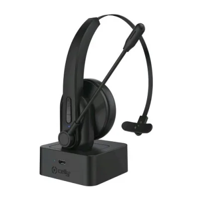 Celly Cuffie Wireless Mono Smartworkin Cuffie con per Telefono Cellulare Tablet PC Notebook