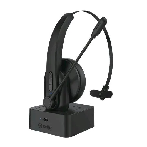 Celly Cuffie Wireless Mono Smartworkin Cuffie con per Telefono Cellulare Tablet PC Notebook